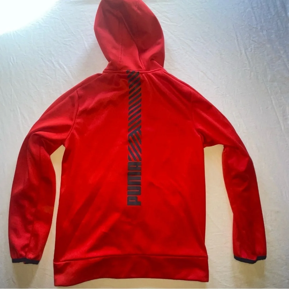 PUMA Boys Medium 10/12 Red Zip Up Track Jacket